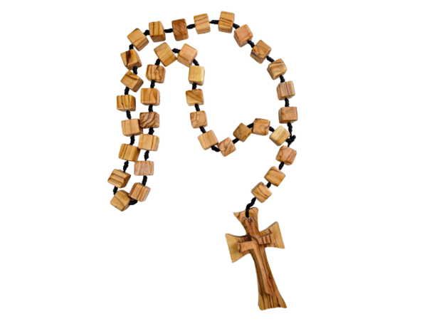 مسبحة المكعبات – خشب الزيتون